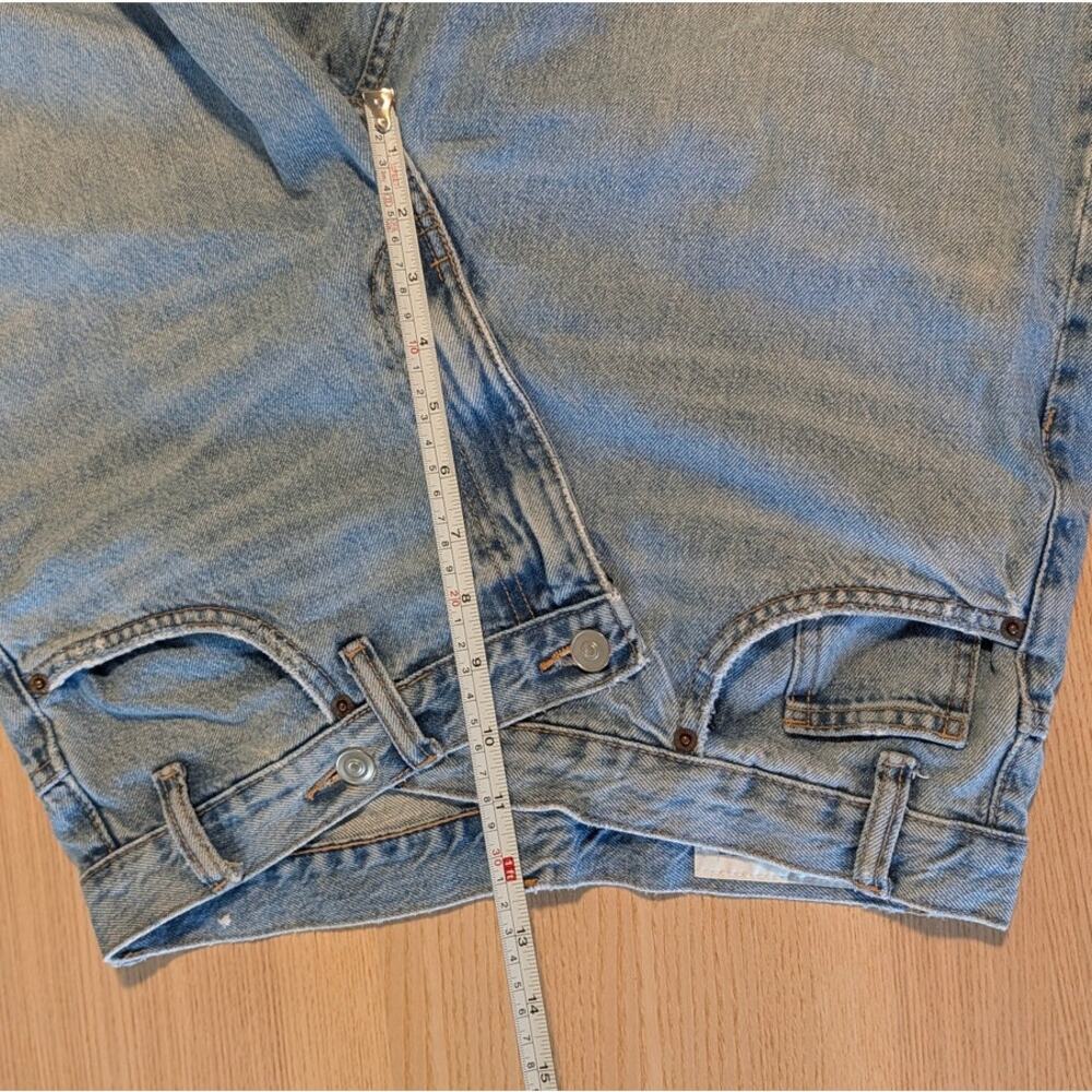 Zara Light Blue Wide Leg Flare Jeans - Picture 6 of 8